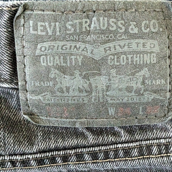 LEVI’S 511 Skinny Black Jeans, 34 X 32 - Picture 3 of 5